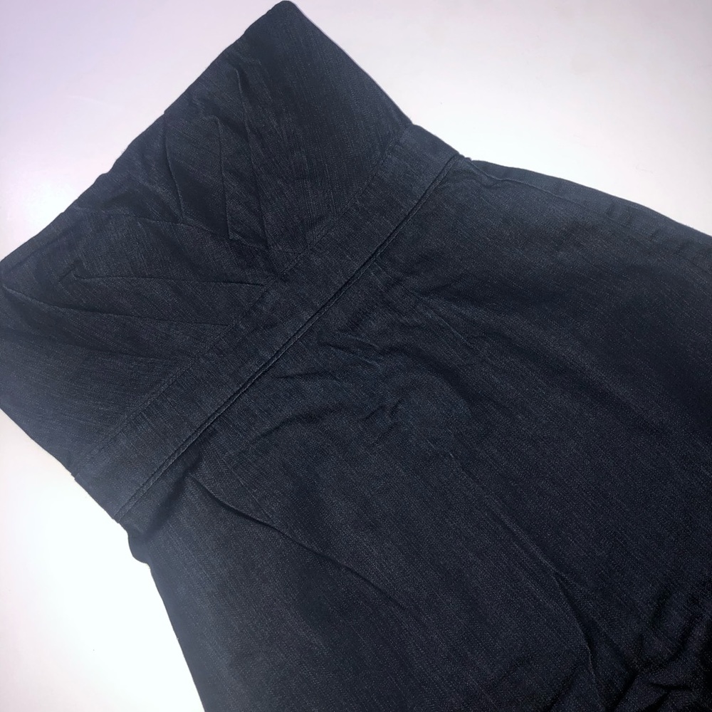 🦋NY & Company Chambray/Denim Strapless Dress